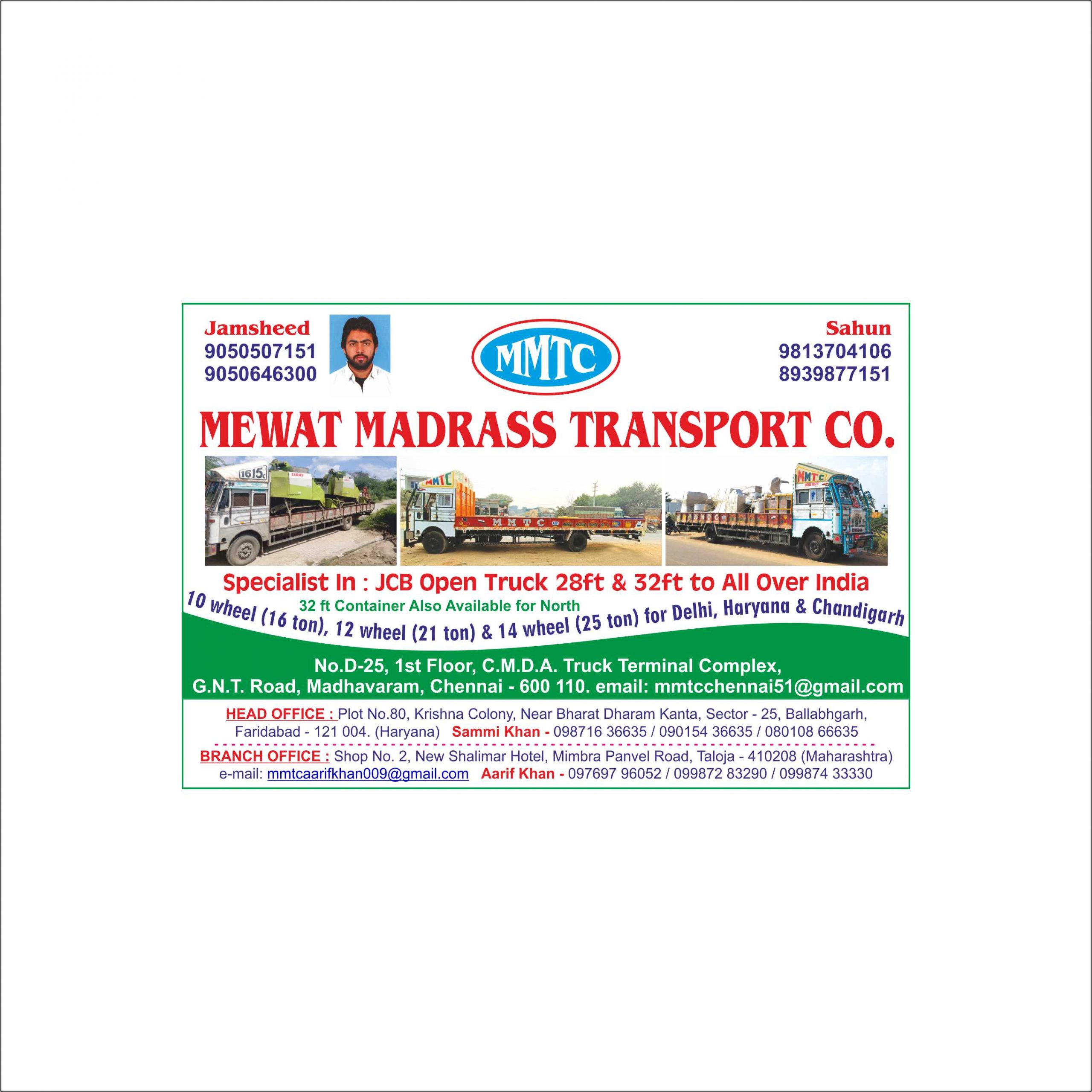 MEWAT MADRASS TRANSPORT CO.